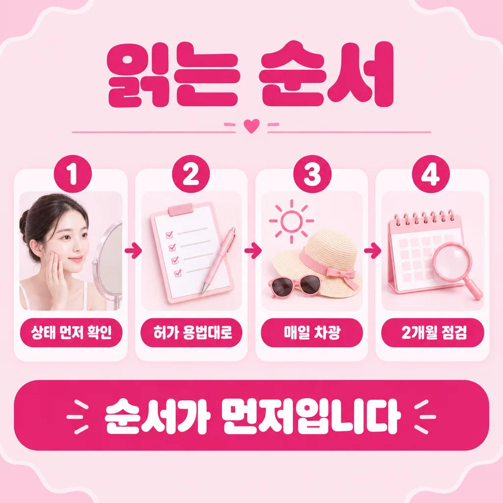 허가 기준과 관리 순서를 요약한 마무리 정리