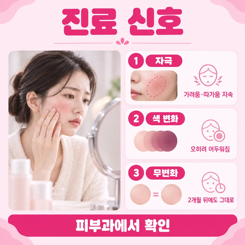사용 중 진료 상담이 필요한 신호 세 가지