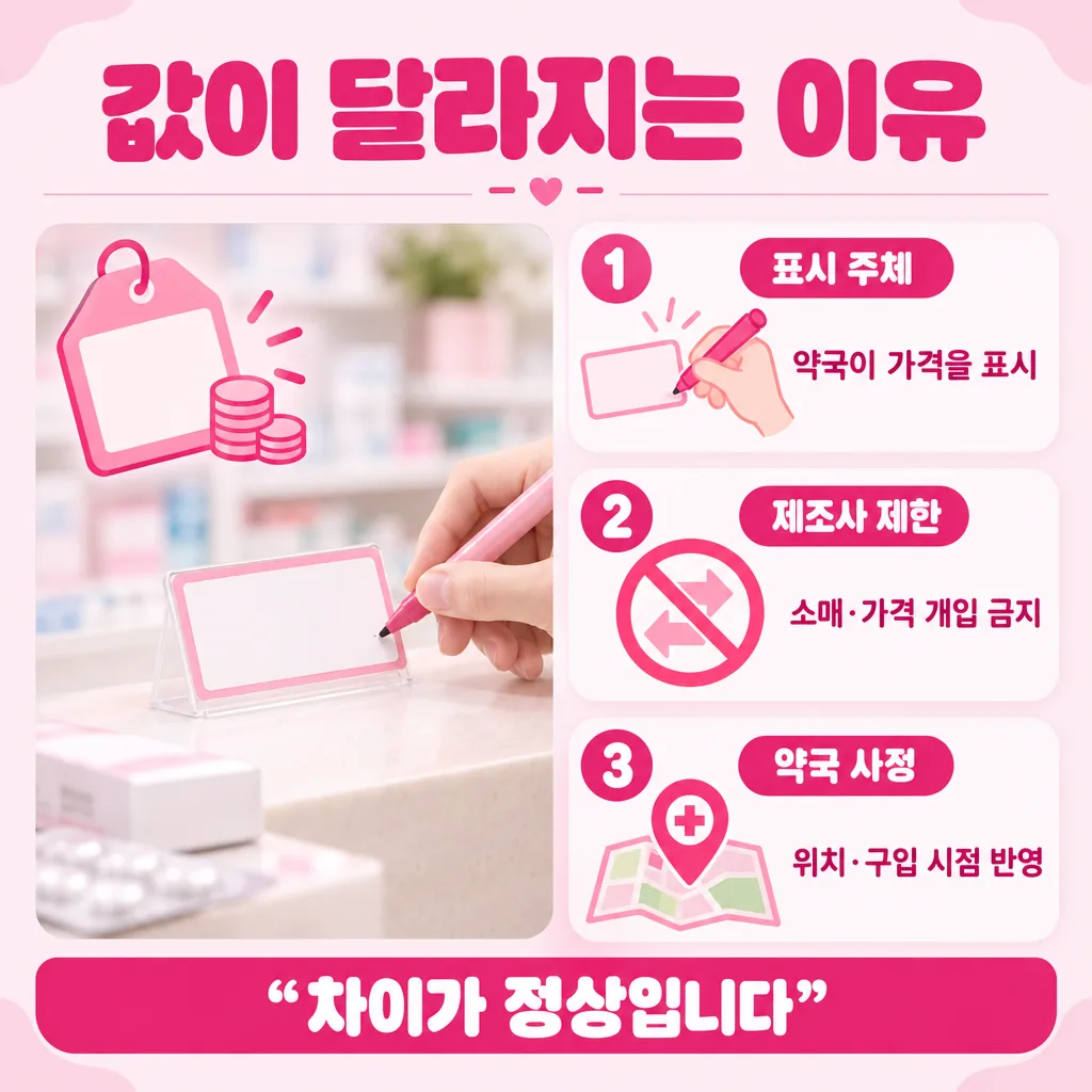 약국마다 값이 달라지는 배경 정리