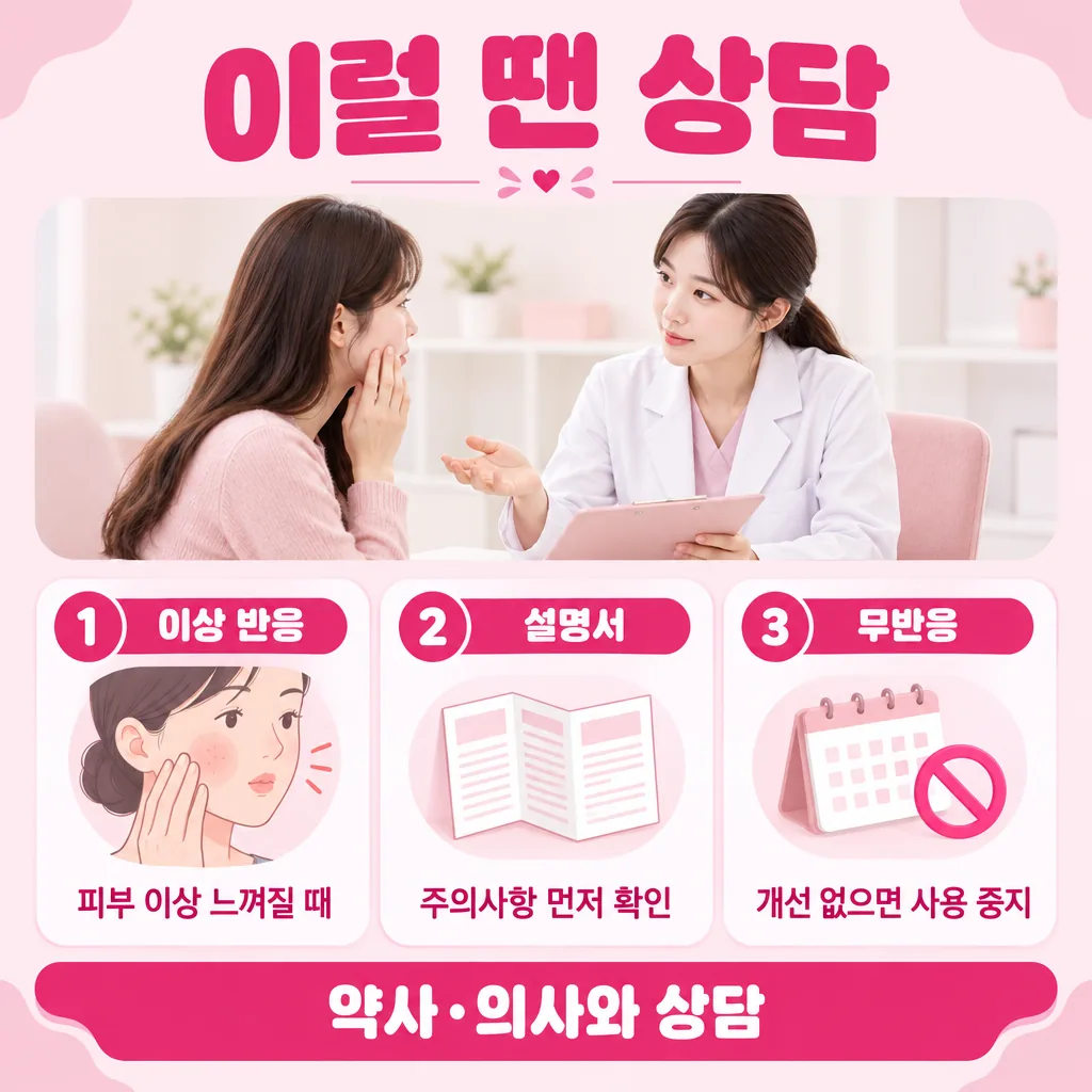 사용 중 전문가 확인이 필요한 상황 정리