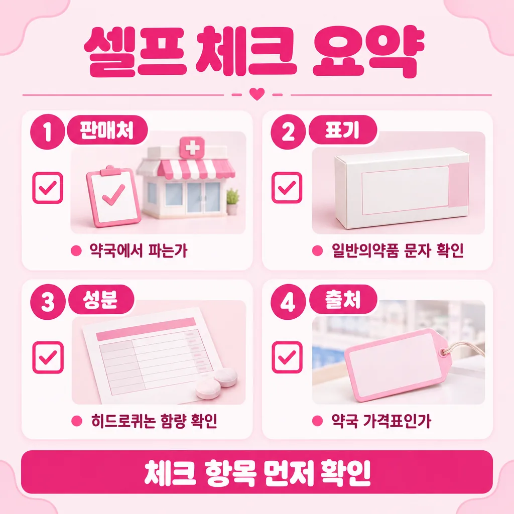 숫자를 보기 전 1분 안에 확인하는 체크 항목