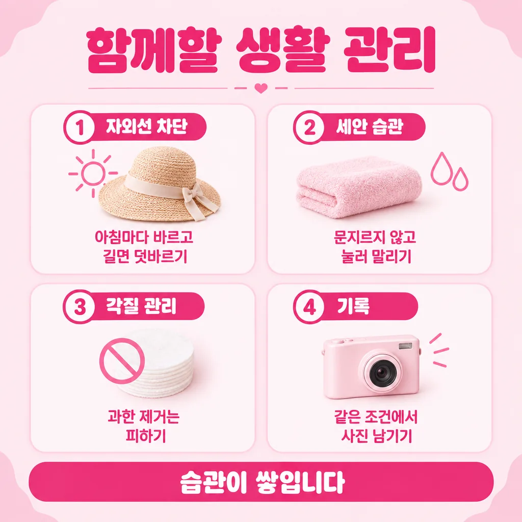 앰플 관리를 뒷받침하는 생활 습관 네 가지
