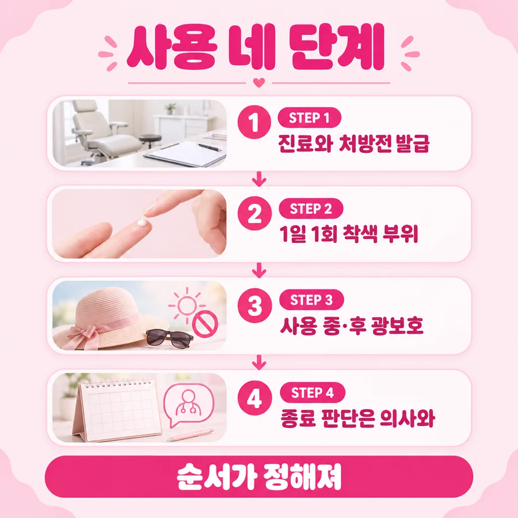 허가사항이 정한 진료부터 종료 판정까지의 단계 흐름