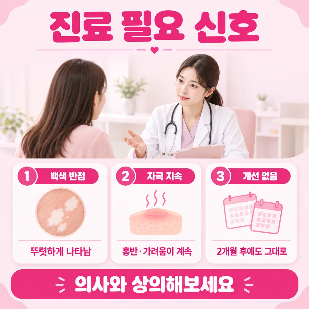 바르던 중 상의가 필요한 변화 신호 세 가지