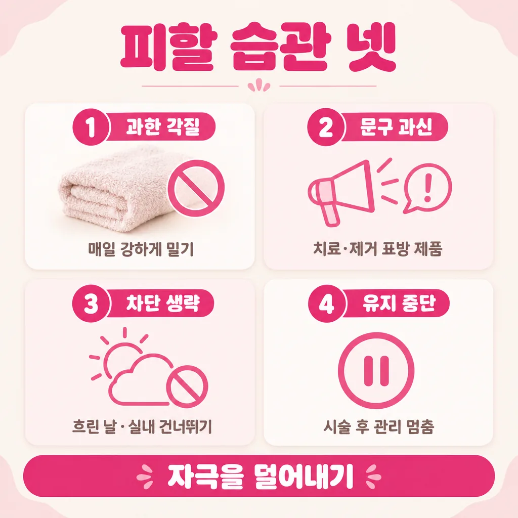 색소가 더 짙어지기 쉬운 생활 습관 정리