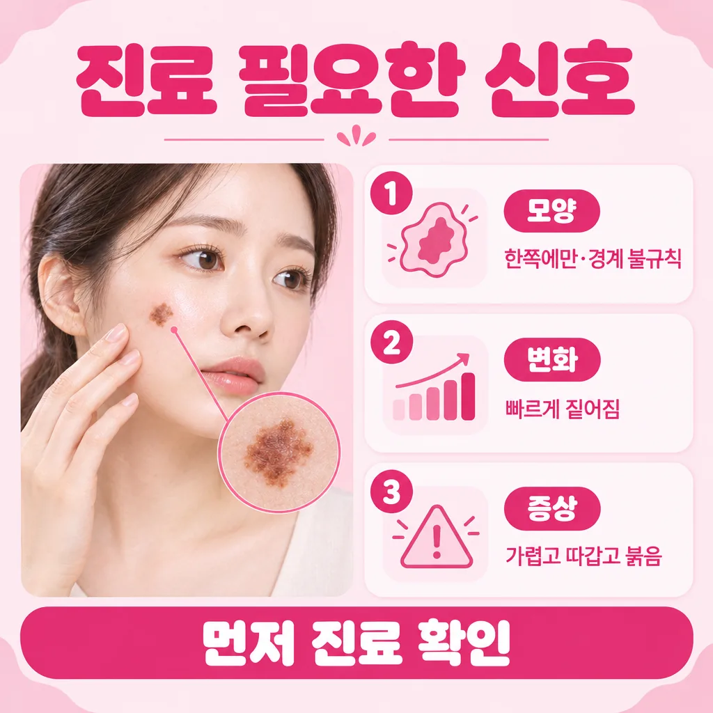 자가 관리보다 피부과 확인이 앞서야 하는 경우
