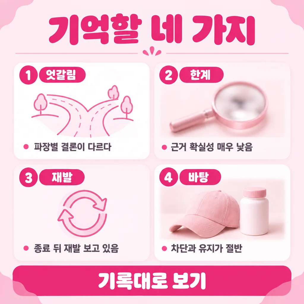 시술 결정 전 남겨둘 결론 네 가지