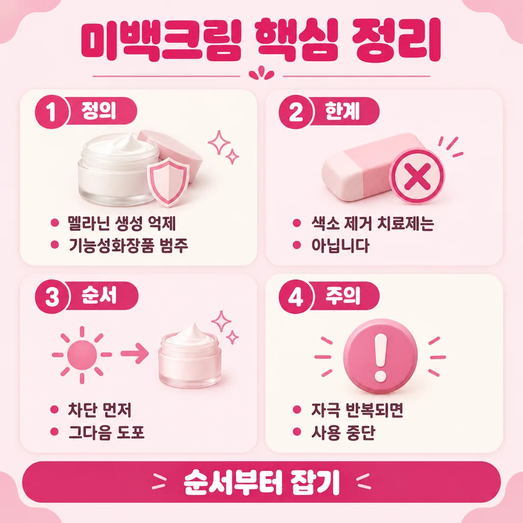 바르는 크림의 역할과 한계를 한 장으로 정리한 요약